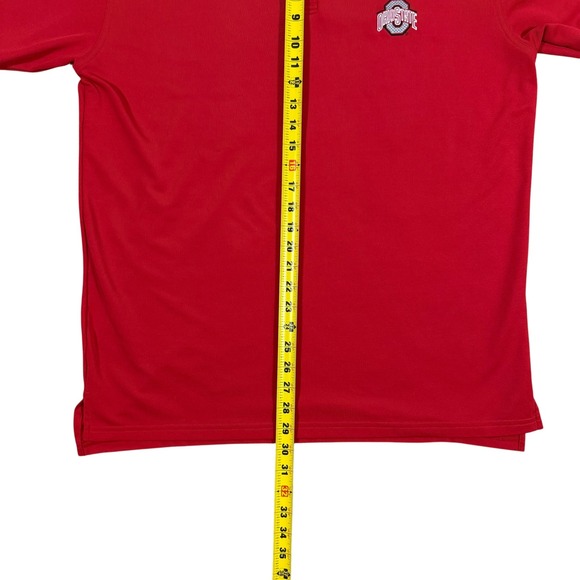 Ohio State Buckeyes Polo Shirt Under Armour Men's M Red Golf Performance‎ Logo - Picture 6 of 6